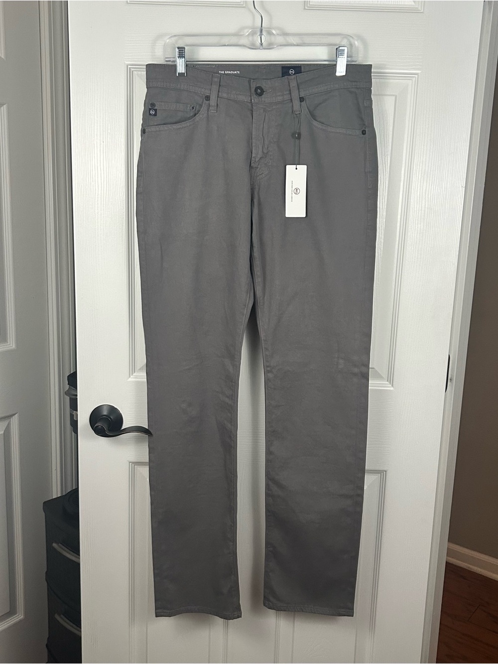 NWT Adriano Goldschmied ‘The Graduate’ Gray Pants 30x32